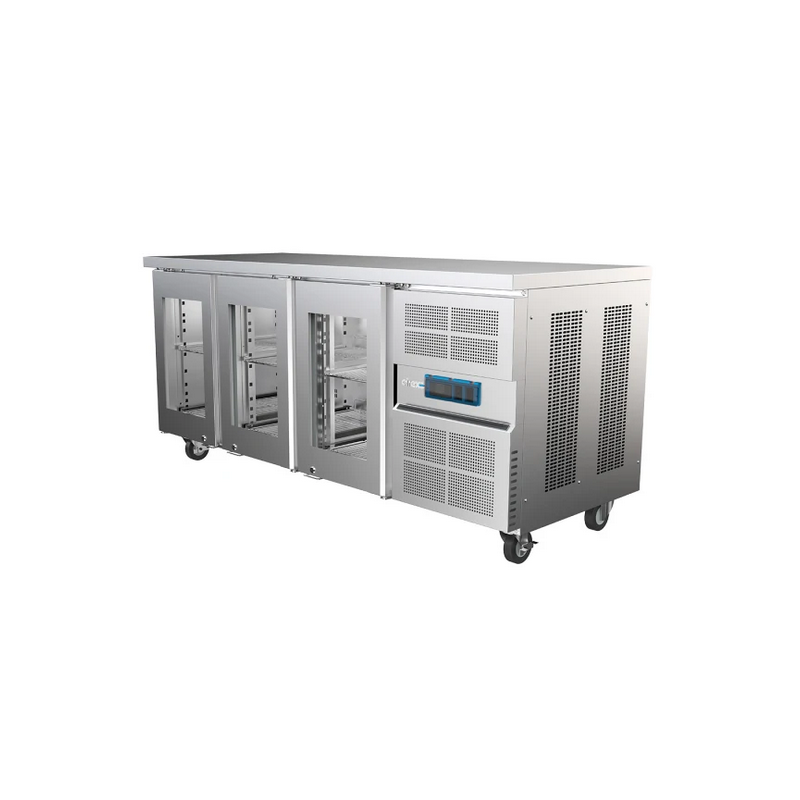 Airex AXR.UCGN.3G 3 x Glass Doors, 1/1 GN Refrigerator   - 276 Litres Undercounter