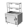Culinaire Bain Marie Hot Cupboards Island With 2 Tier Heated Gantry - CH.BMH.I.GDD.3