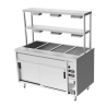 Culinaire Bain Marie Hot Cupboards Island With 2 Tier Heated Gantry - CH.BMH.I.GDD.4