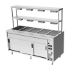 Culinaire Bain Marie Hot Cupboards Island With 2 Tier Heated Gantry - CH.BMH.I.GDD.5