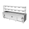 Culinaire Bain Marie Hot Cupboards Island With 2 Tier Heated Gantry - CH.BMH.I.GDD.8