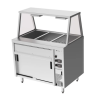 Culinaire Bain Marie Hot Cupboards Island With A-Frame Heated Gantry - CH.BMH.I.GA.3