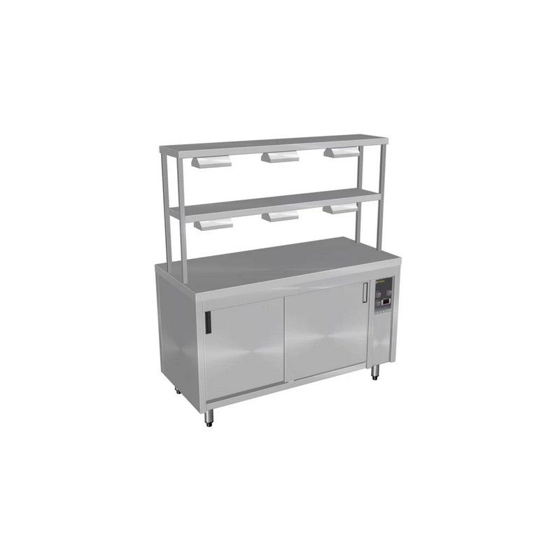 Culinaire Hot Cupboards Island With 2 Tier Heated Gantry - CH.HC.I.GDD.6