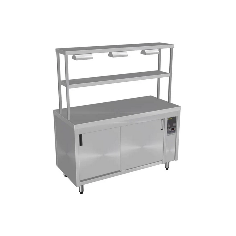 Culinaire Hot Cupboards Island With 2 Tier Heated Gantry - CH.HC.I.GDT.4