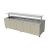 Culinaire Mobile Heated Island Buffet Stone Top & Joinery Panels - CH.IBGJ.BMC.U.GSF.8