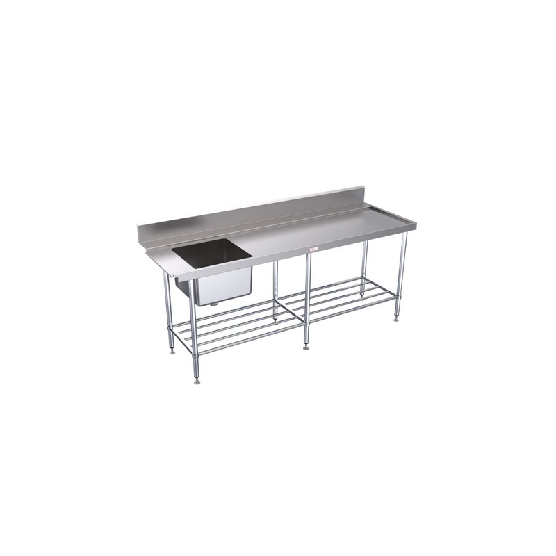 Simply Stainless SS08.1800R Dishwasher Sink 600 Series - 1800mm Wide - Right Hand Inlet3 x baskets wide
