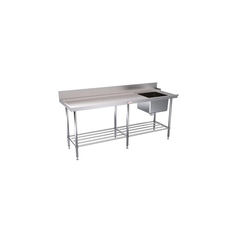 Simply Stainless SS08.2100L Dishwasher Sink 600 Series - 2100mm Wide - Left Hand Inlet4 x baskets wide