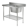 Simply Stainless SS08.7.1500R Dishwasher Sink 700 Series - 1500mm Wide - Right Hand Inlet2 x baskets wide