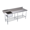 Simply Stainless SS08.7.1800R Dishwasher Sink 700 Series - 1800mm Wide - Right Hand Inlet3 x baskets wide