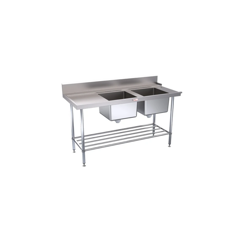 Simply Stainless SS09.7.1650.DBL Dishwasher Sink 700 Series - 1650mm Wide - Left Hand Inlet3 x baskets wide