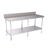 Simply Stainless SS02.7.2400 Work Bench 700 Series - 2400mm WideIncludes undershelf