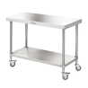 Simply Stainless SS03.1200 Work Bench 600 Series - 1200mm Wide Includes undershelf