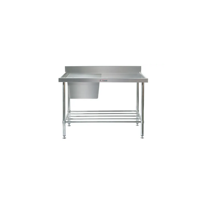Simply Stainless SS05.1500L Stainless steel Sink 600 Series - 1500mm Wide - Left BowlIncludes tube undershelf
