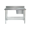 Simply Stainless SS05.1800R Stainless steel Sink 600 Series - 1800mm Wide - Right BowlIncludes tube undershelf