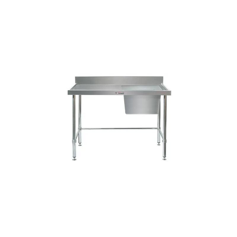 Simply Stainless SS05.2100R LB Stainless steel Sink 600 Series - 2100mm Wide - Right BowlIncludes leg brace