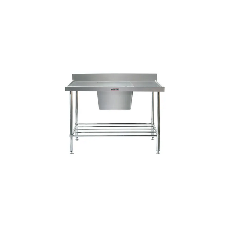 Simply Stainless SS05.7.1200C Stainless steel Sink 700 Series - 1200mm Wide - Centre BowlIncludes tube undershelf