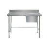 Simply Stainless SS05.7.1500R LB Stainless steel Sink 700 Series - 1500mm Wide - Right BowlIncludes leg brace
