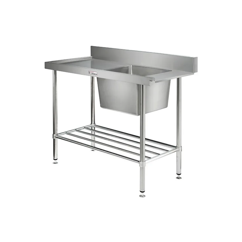 Simply Stainless SS08.7.1200L Dishwasher Sink 700 Series - 1200mm Wide - Left Hand Inlet2 x baskets wide