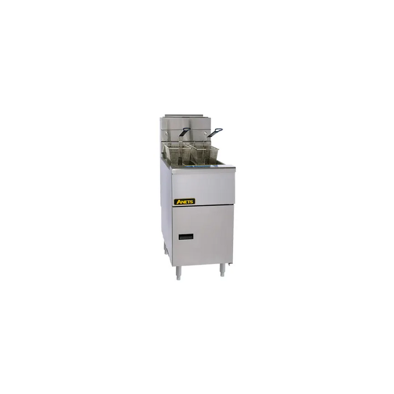 Anets AGG14T 2 x 9-11 Litre Capacity - Split Pot Gas Tube Fryer