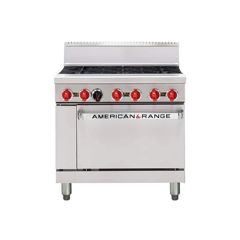 American Range AAR.6B 6 x Burner Top  Gas Oven