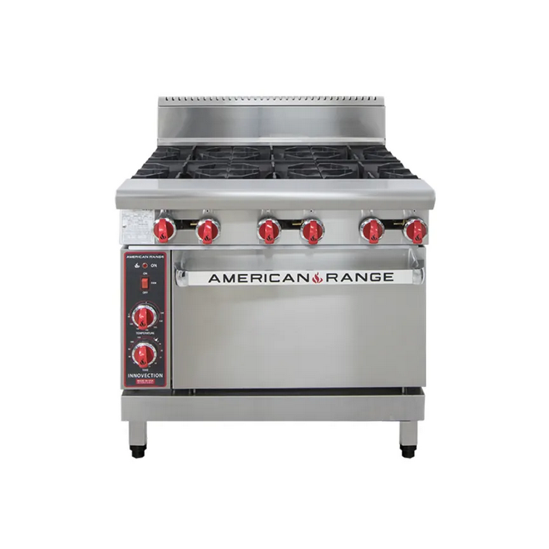 American Range AAR.6B.NV 6 x Burner Top Gas Innovection Oven