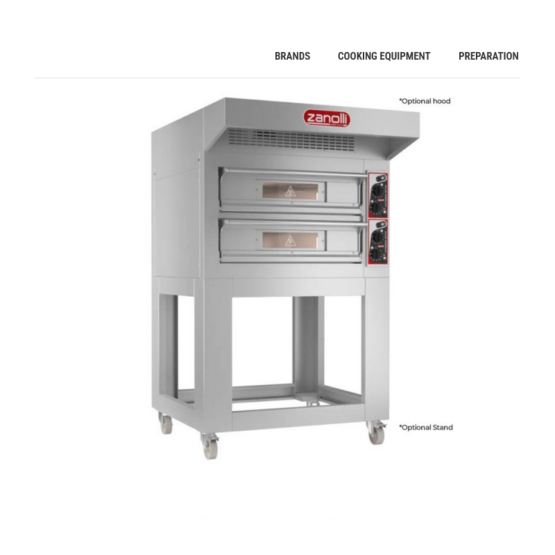 Zanolli   Citizen EP70 Series Electric 4 pizza double pizza Deck oven