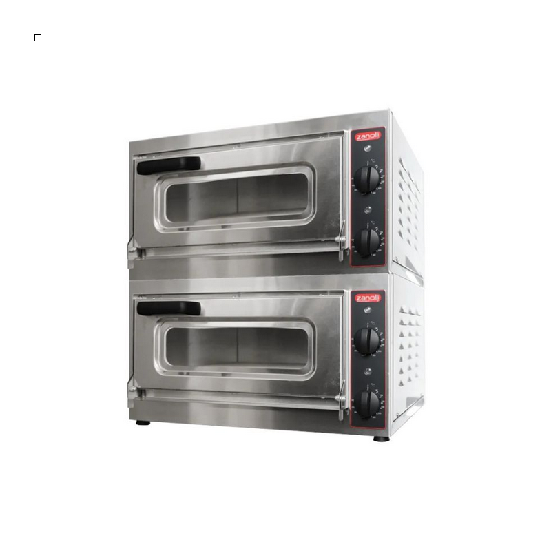 Zanolli   Vulcano Compact double deck oven with chamber size (400 W X 400 X 110)