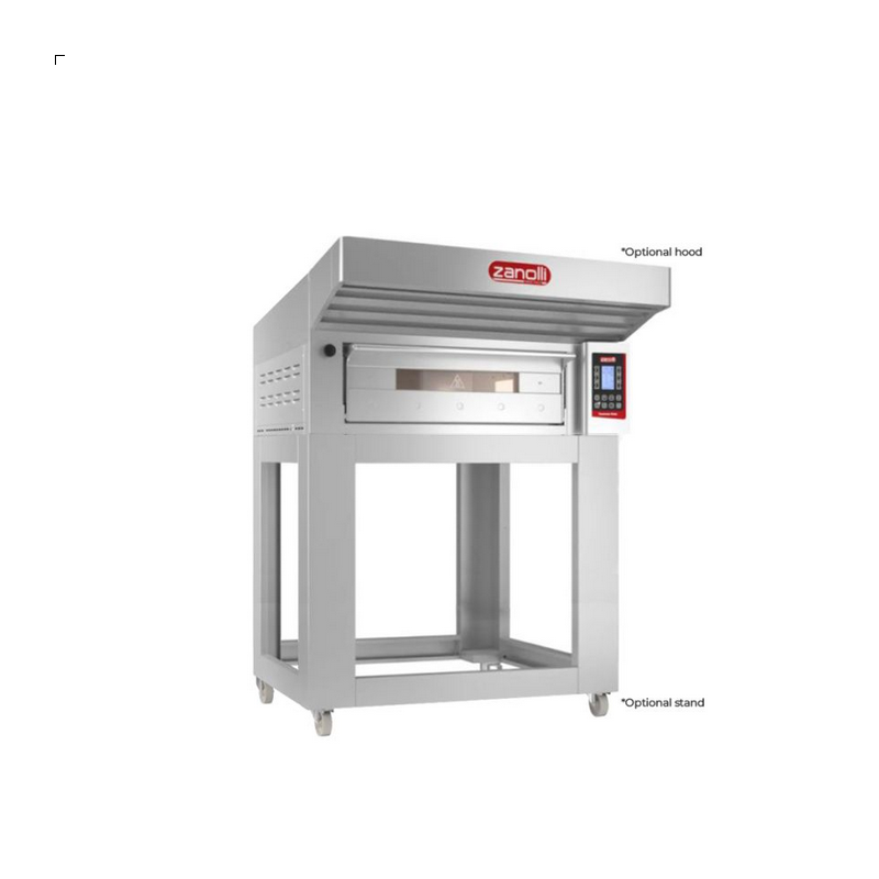 Zanolli  Teorema Polis 2 Tray Bakery Deck Oven with narrow design -180mm Chamber Height