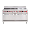 American Range AAR.6B.24G 6 x Burner Top with 609mm Griddle Plate 2 x Gas Ovens