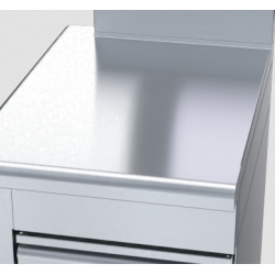 Waldorf 800 Series BT8550-CD-LH - 550mm Bench Top - Cabinet Base With Fixed Front Panel