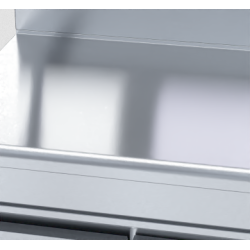 Waldorf 800 Series BT8900S-RB - 900mm Bench Top With Salamander Support Refrigerated Base