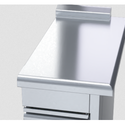 Waldorf 800 Series BTL8400-CD - 400mm Bench Top Low Back Version - Cabinet Base With Fixed Front Panel