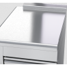 Waldorf 800 Series BTL8550-CD-LH - 550mm Bench Top Low Back Version - Cabinet Base With Fixed Front Panel