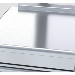 Waldorf 800 Series BTL8700-CD-LH - 700mm Bench Top Low Back Version - Cabinet Base With Fixed Front Panel
