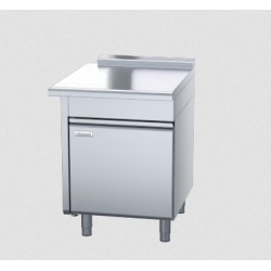 Waldorf 800 Series BTL8700-CD-LH - 700mm Bench Top Low Back Version - Cabinet Base With Fixed Front Panel