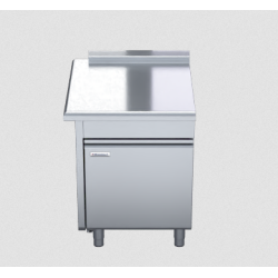 Waldorf 800 Series BTL8700-CD-LH - 700mm Bench Top Low Back Version - Cabinet Base With Fixed Front Panel