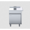 Waldorf 800 Series BTL8700-CD-RH - 700mm Bench Top Low Back Version - Cabinet Base With Fixed Front Panel
