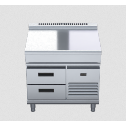 Waldorf 800 Series BTL8900-RB - 900mm Bench Top Low Back Version Refrigerated Base