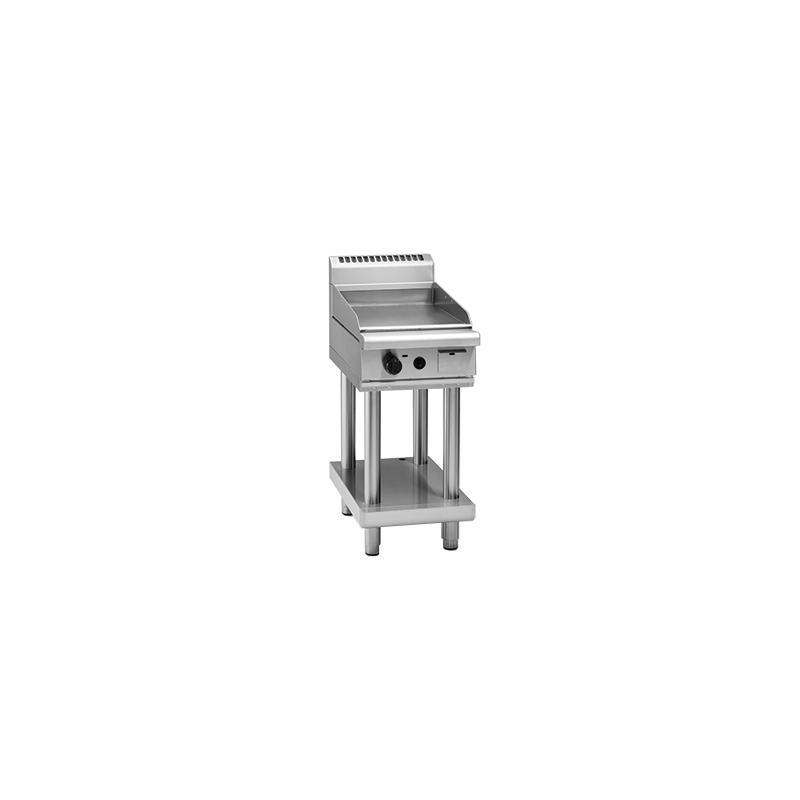 Waldorf 800 Series GP8450G-CB - 450mm Gas Griddle Low Back Version - Cabinet Base
