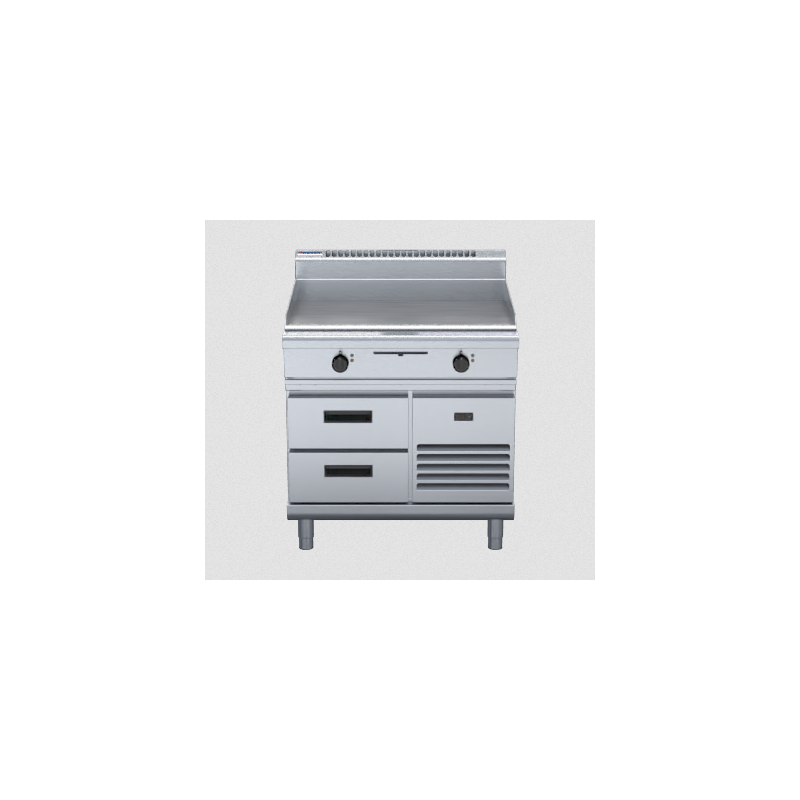 Waldorf 800 Series GP8900E-RB - 900mm Electric Griddle - Refrigerated Base