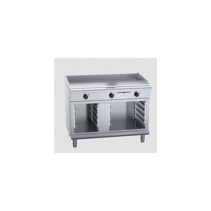 Waldorf 800 Series GPL8120E-CB - 1200mm Electric Griddle Low Back Version - Cabinet Base