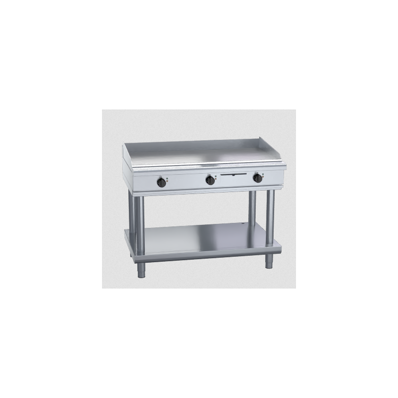 Waldorf 800 Series GPL8120E-LS - 1200mm Electric Griddle Low Back Version - Leg Stand