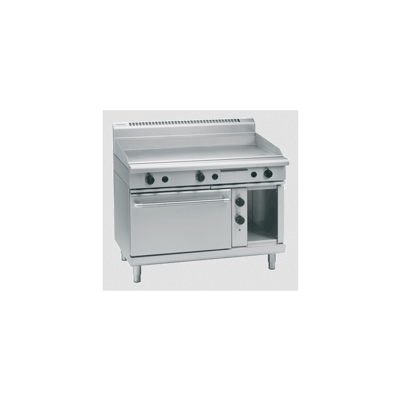 Waldorf 800 Series GPL8121GE - 1200mm Gas Griddle Electric Static Oven Range Low Back Version