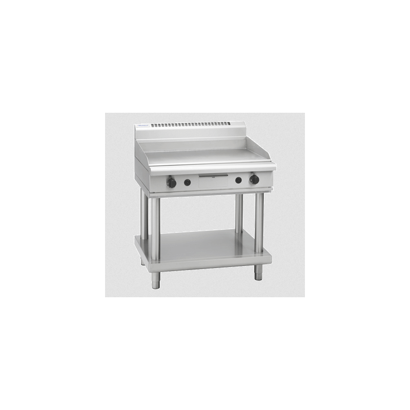 Waldorf 800 Series GPL8900G-LS - 900mm Gas Griddle Low Back Version ? Leg Stand