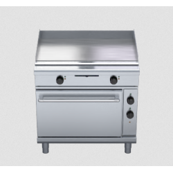 Waldorf 800 Series GPL8910E - 900mm Electric Griddle Static Oven Range Low Back Version
