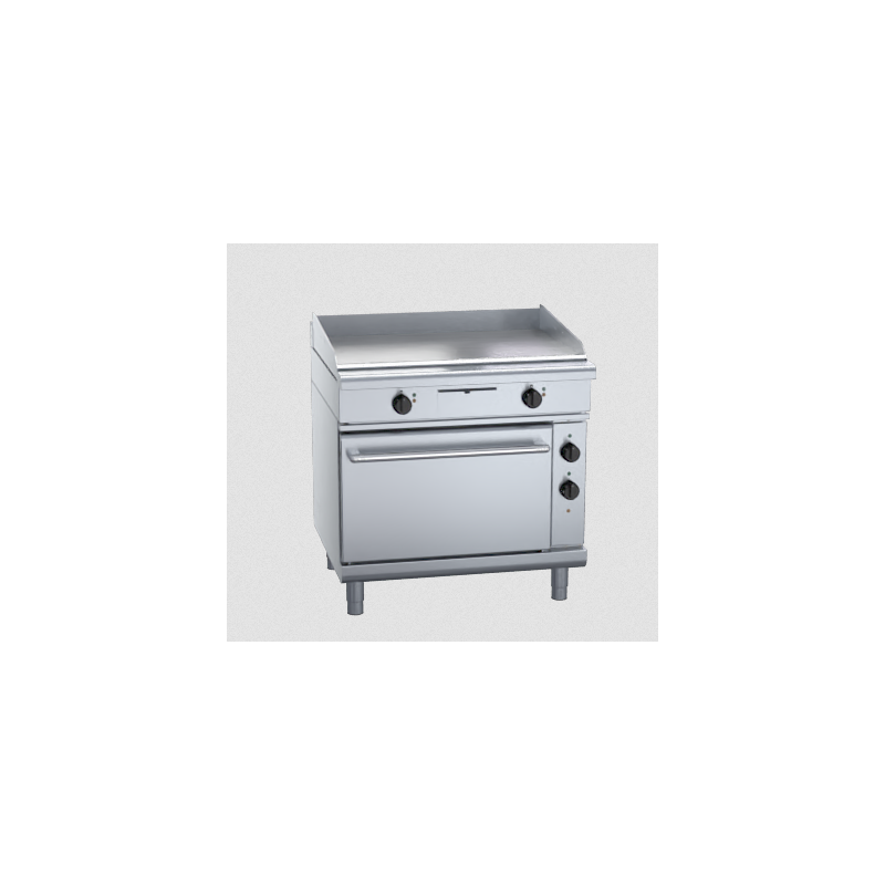 Waldorf 800 Series GPL8910EC - 900mm Electric Griddle Convection Oven Range Low Back Version