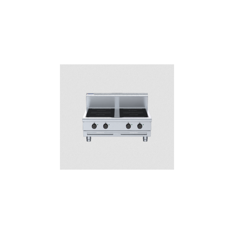 Waldorf 800 Series IN8400R5-B - 900mm Electric Induction Cooktop Low Back Version - Bench Model