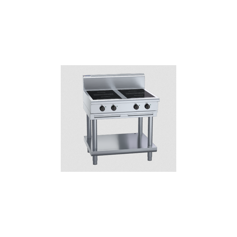 Waldorf 800 Series IN8400R5-LS - 900mm Electric Induction Cooktop Low Back Version - Leg Stand