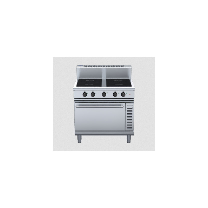 Waldorf 800 Series IN8410ECR3 - 900mm Induction Range Convection Oven