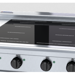 Waldorf 800 Series INL8400F-B - 900mm Electric Induction Cooktop Low Back Version - Bench Model